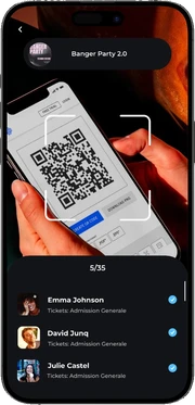 Phone with scan screen